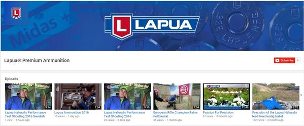 Lapua Premium Ammunition YouTube 