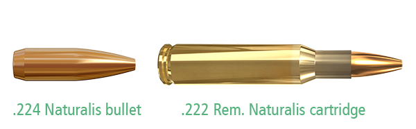 .224 Naturalis bullet and .222 Rem. Naturalis cartridge